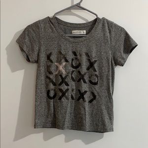 Abercrombie and Fitch cropped XO tee